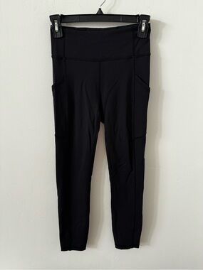 lululemon athletica Black High-Rise Leggings with Side Pockets